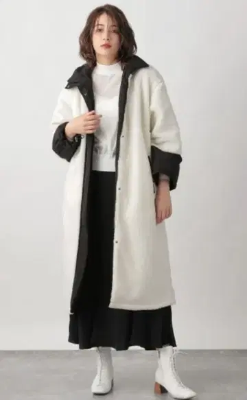 Ezick 리버서블 블루아 코트