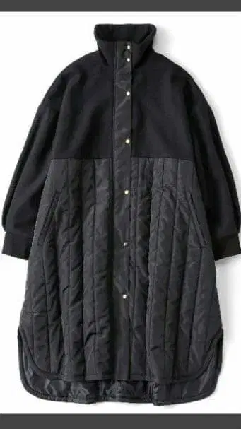 IEDIT 울 혼방 멜톤 퀼팅 코트 펠리시모 XXL 사이즈