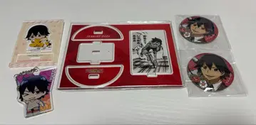 겁쟁이 페달 신카이 유진 아크릴 스탠드 아크릴 키링 캔뱃지 세트