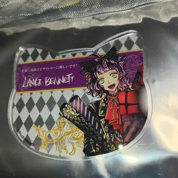 악마 집사와 블랙 고양이 아크릴 코스터 라무르