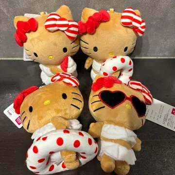 산리오 선번 헬로키티 마스코트 참 4개 세트