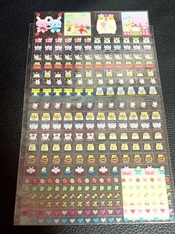 헤이세이 레트로 스케줄 씰 씰 레트로 레어 토끼 햄스터