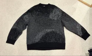 WYM MOHAIR BLEND JACQUARD SHAGGY KNIT