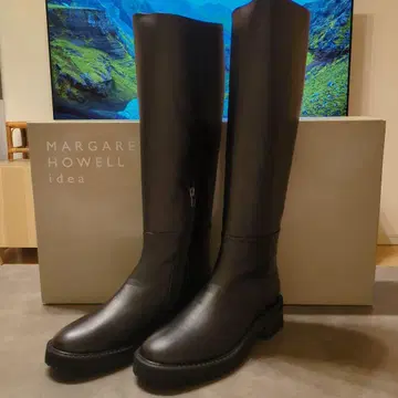새상품 MARGARET HOWELL 블랙 롱 부츠 24.5