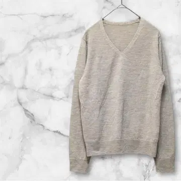 새상품급 무인양품 울 실크 V넥 [ XS ] 니트 스웨터