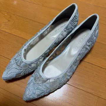 오리엔탈 트래픽 그레이 레이스 스틸레토 펌프스