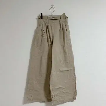 [ AZUL ] 베이지 이지 와이드 팬츠 허리밴딩 S
