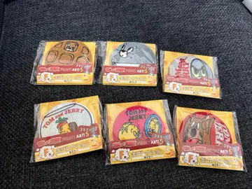 톰과 제리 happy 복권 캔뱃지 & 캔 거울 6개 세트