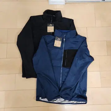 블록 플리스 안감 알루미늄 자켓 L 블랙 네이비 WORKMAN 미사용