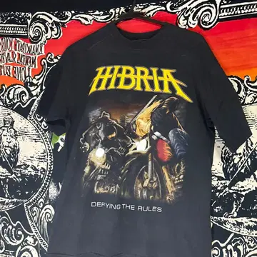 Hibria 바이커 T셔츠 DEFYING THE RULES BAND