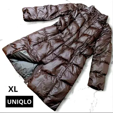 UNIQLO 유니클로 프리미엄 다운 코트 브라운 롱 다운 자켓