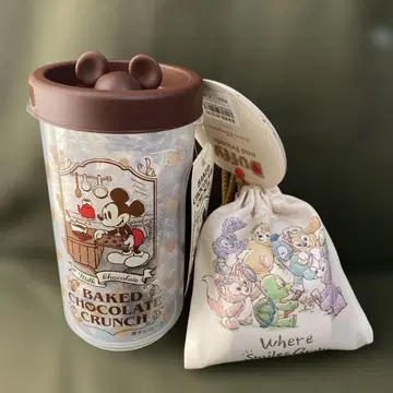 디즈니 리조트 한정판 베이크드 초콜릿 크런치와 더피 복조리 쿠키