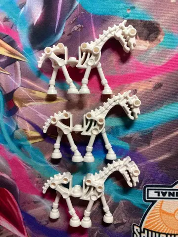 최저가! 레고 스켈레톤 호스 뼈다귀 말 미니 피규어 말 뼈 3체 세트