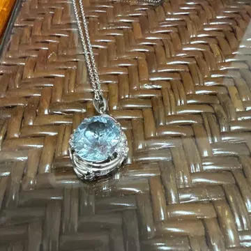 925 스털링 실버 크리스탈 목걸이