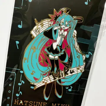 혁선전 개인전 3원색의 비망록 핀 배지 하츠네 미쿠