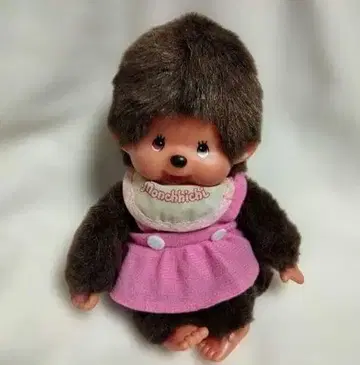 신년 특별 가격! Monchhichi 봉제 인형 핑크 드레스