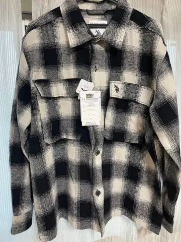 U.S. POLO ASSN. 체크 무늬 플란넬 셔츠 L 사이즈