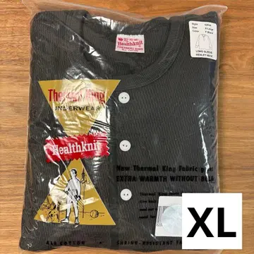 미사용2 헬스니트 킹 러셀 허니콤 헨리넥 XL