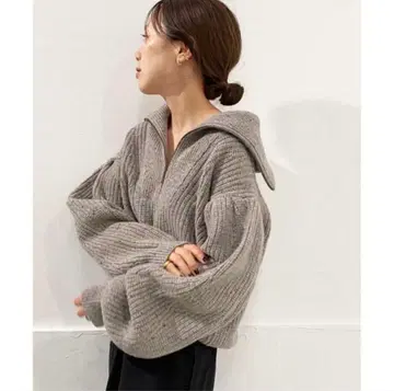 Plage 카라 부착 니트