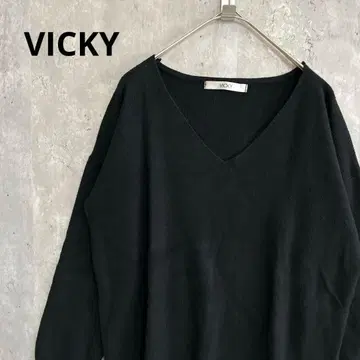 VICKY 심플 루즈핏 니트 무지 캐주얼 고급스러운