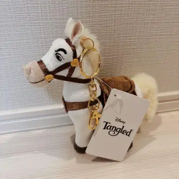디즈니 스토어 맥시머스 봉제 인형 키체인 라푼젤