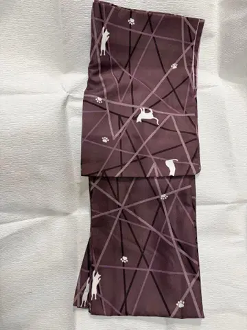 고양이 패턴 보라색 코몬