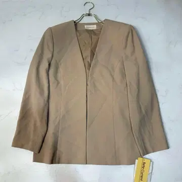 미사용품 벨커렌트 도쿄 이긴 노카라 자켓 베이지 L