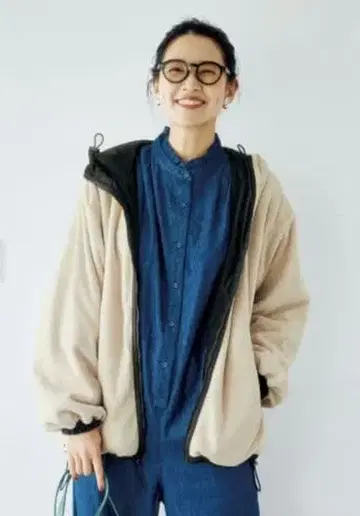 펠리시모 리브인 하마지와 콜라보 발수 리버서블 후드티