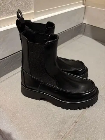 ZARA 부츠 블랙 가죽 36