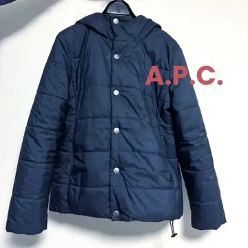 A.P.C. 네이비 후드 부착 자켓 34