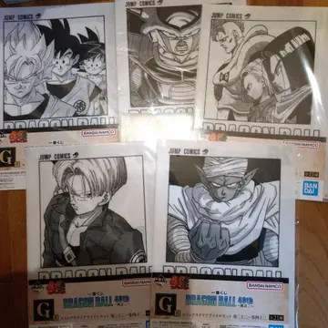 제일복권 드래곤볼 코믹스 클리어 파일 세트 5종