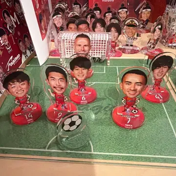 파지아노 축구 선수 피규어 6체 세트
