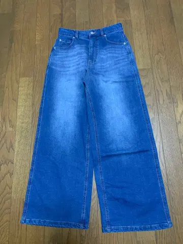 BAYFLOW 속기모 와이드 데님 청바지