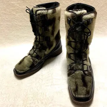 [ 에스키모 부츠 ] 레이스업 퍼 부츠 보아 방한 빈티지