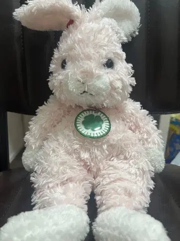 나오코 시나다 핑크 토끼 봉제 인형