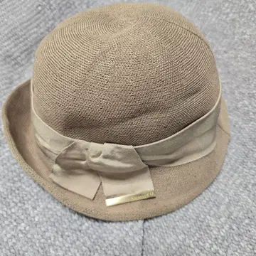 샤포도 오 베이지 계열 리본 햇