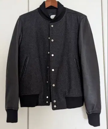 유나이티드 도쿄 멜톤 가죽 바시티 자켓