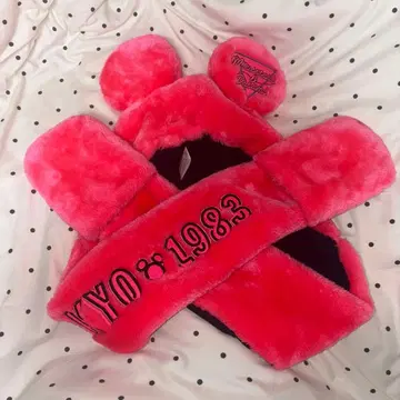 디즈니 리조트 35주년 팬캡 머플러 장갑 포함 모자 1983