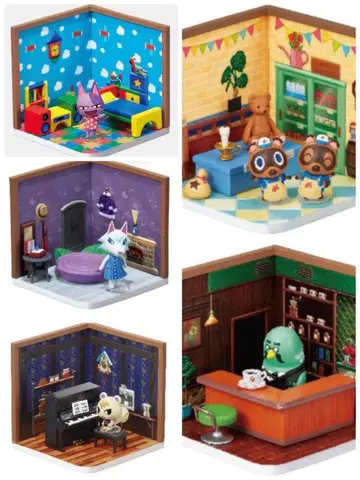 모여봐요 동물의 숲 해피룸 리멘트 5종 세트