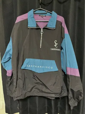 나일론 자켓 블랙/블루/퍼플