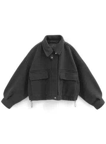 숏 기장 블루종