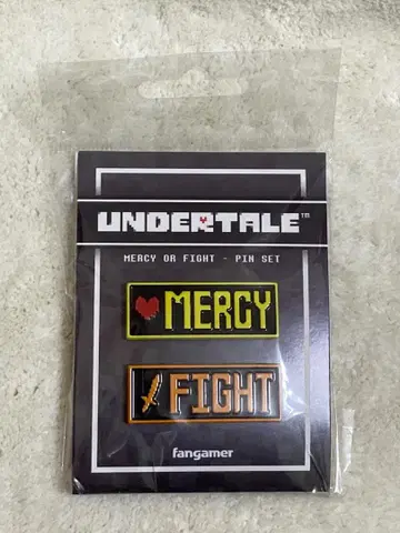 [ UNDERTALE ] [ 놓치다/싸우다 ] 핀 배지 세트