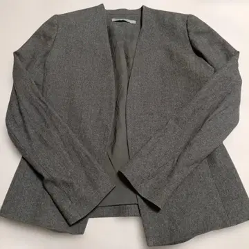 띠어리 럭스 삭소니 노카라 자켓 36