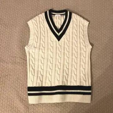 BEAUTY&YOUTH 칠드런 니트 빅 베스트 네이비