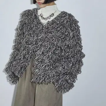 THE YOn 루프 샤기 니트 가디건