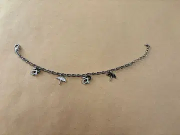 실버 참 포함 팔찌