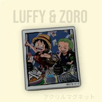 밀짚모자 스페이스 아크릴 마그넷 루피 조로