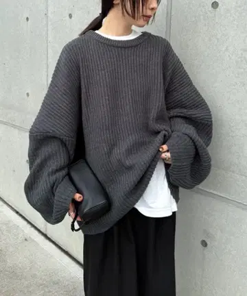 select moca by son 루즈 볼륨 오버 니트