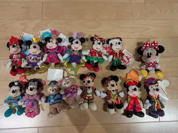 미키 미니 더피 봉제 인형 세트 15개