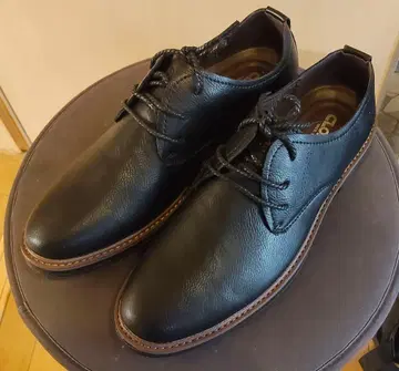 CLOHOO 천연 가죽 레더 스니커즈 블랙 26.5cm 새상품